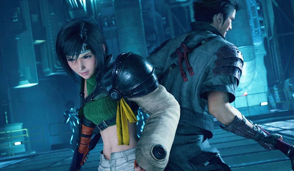 Yuffie Kisaragi e Sonon Kusakabe se preparam para o combate em Final Fantasy VII Remake Intergrade no Xbox e Switch 2.