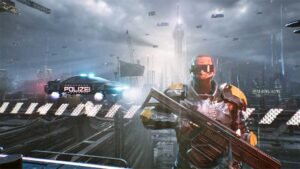 Read more about the article Neo Berlin 2087: Trailer na Gamescom 2026 Confirma Lançamento para 2028