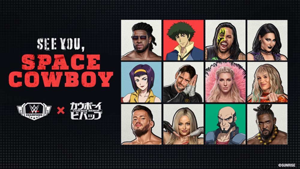 You are currently viewing WWE Champions Crosses Over with Cowboy Bebop for Limited-Time Event
