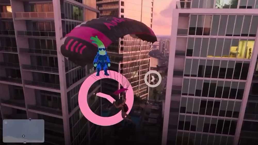 Read more about the article New GTA 6 Leak Shows Lucia Paragliding Between Buildings Before Fatal Crash
