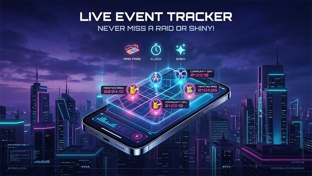 Read more about the article Pokémon GO Event Tracker: Live Countdown & Official Bonuses